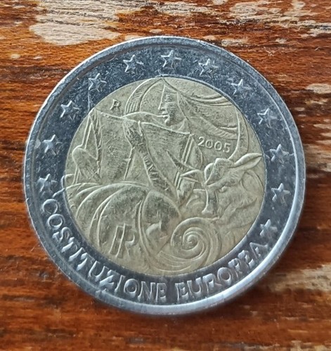 Moneta due euro - due,