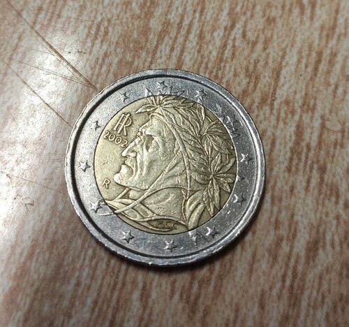Moneta due euro rara - due,