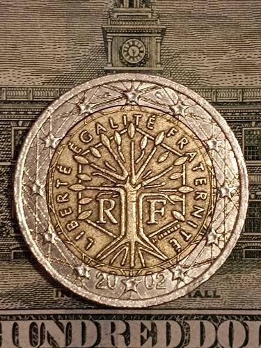 Moneta due euro francia - moneta, 2