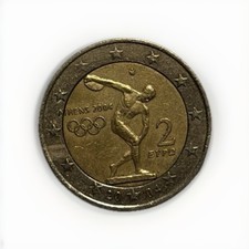 monete da due euro rare Atene