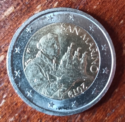Moneta due euro - da, martino
