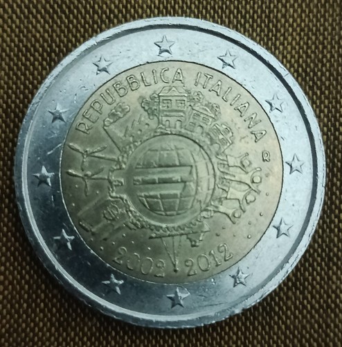 Moneta due euro repubblica - due,