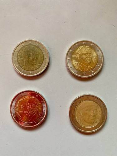 Monete due euro - due,