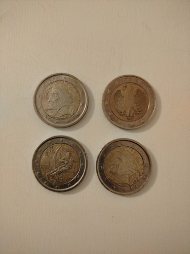 Vendo quattro monete due - da,