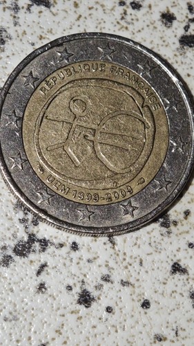 Moneta due euro rara - da,