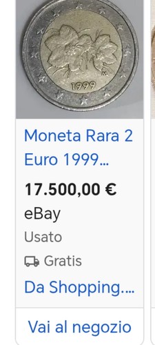 Moneta due euro - due,