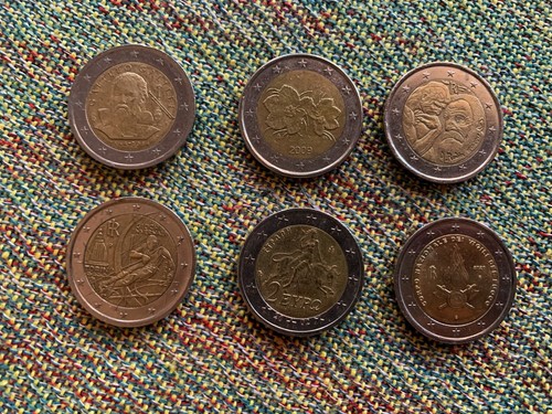 Monete due euro - da, lotto