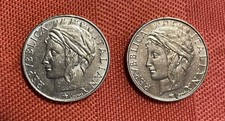 Due rare monete da 50 lire