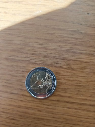 Moneta due euro rara - due,