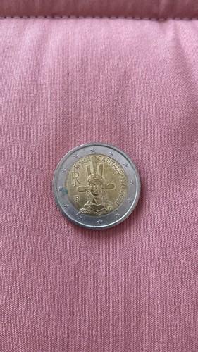 Moneta due euro rara - da,