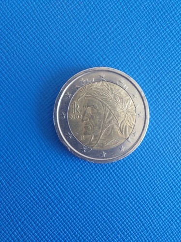 Moneta due euro dante - 2,