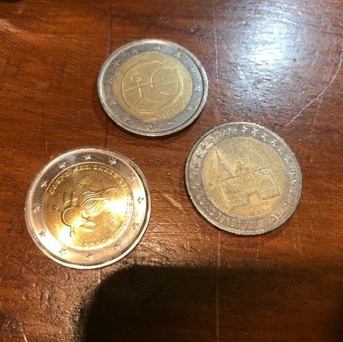 Monete due euro - due, rare