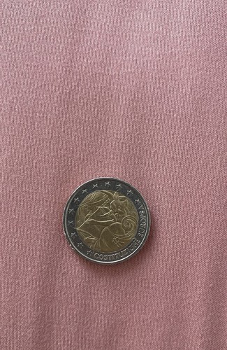 Moneta due euro rara - da,