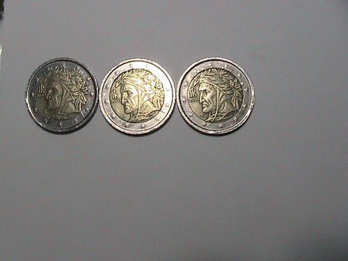 Tre monete due euro rare - due,
