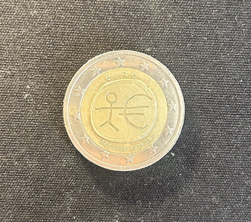 Moneta due euro eire - da, con