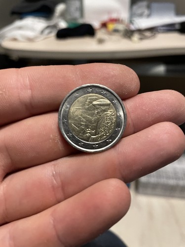 Moneta due euro - due, rara